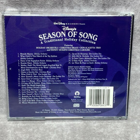 Disneys Season Of Song (1996, CD) A Traditional Holiday Collection - Picture 4 of 4